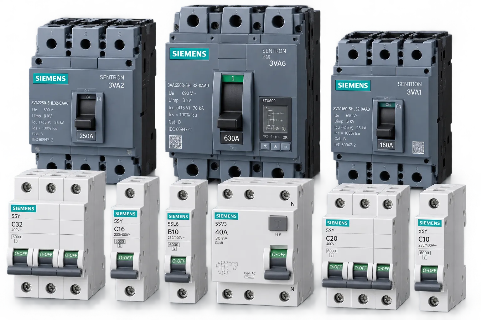 Siemens MCB & MCCB