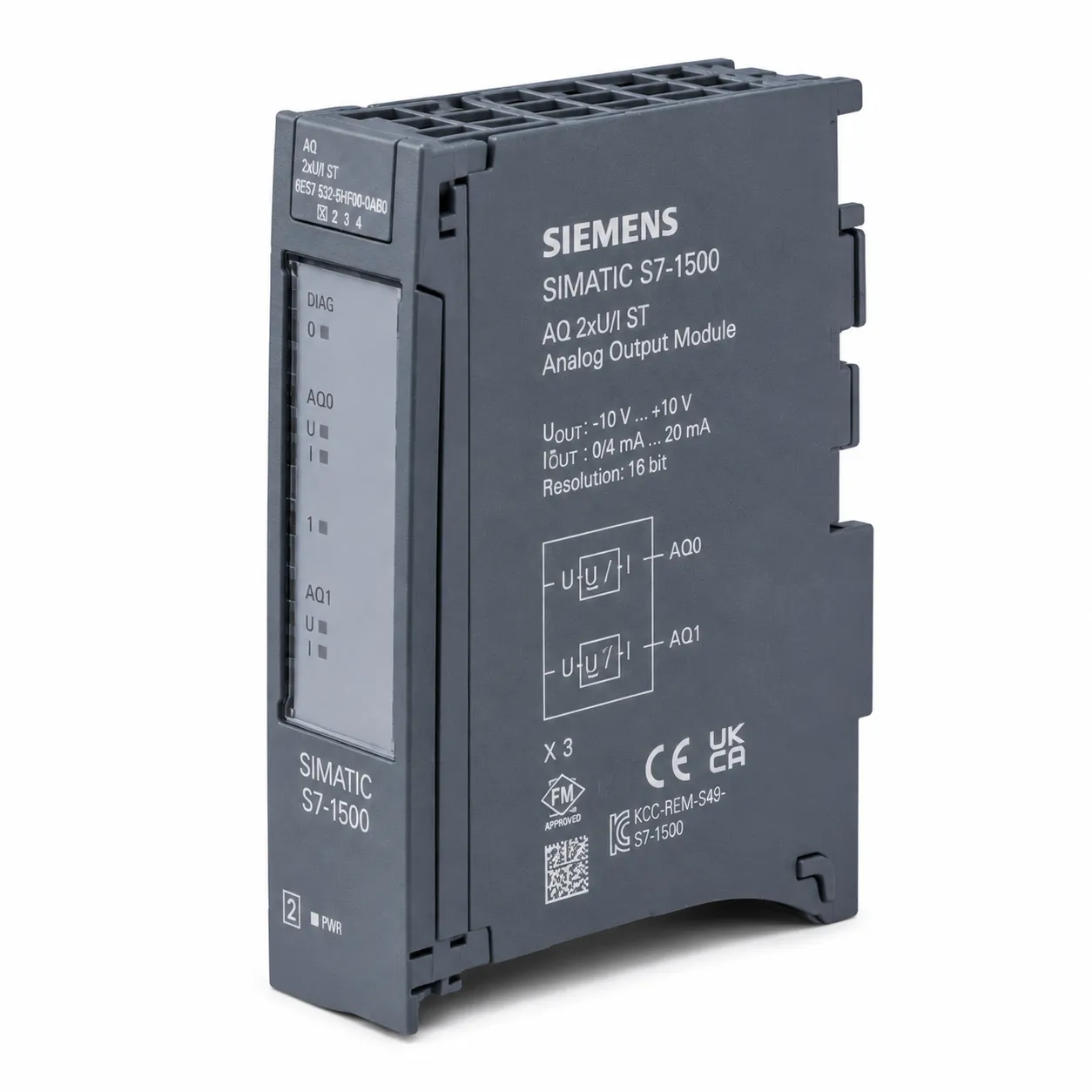 SIMATIC S7-1500 AQ 2xU/I ST Analog Output Module