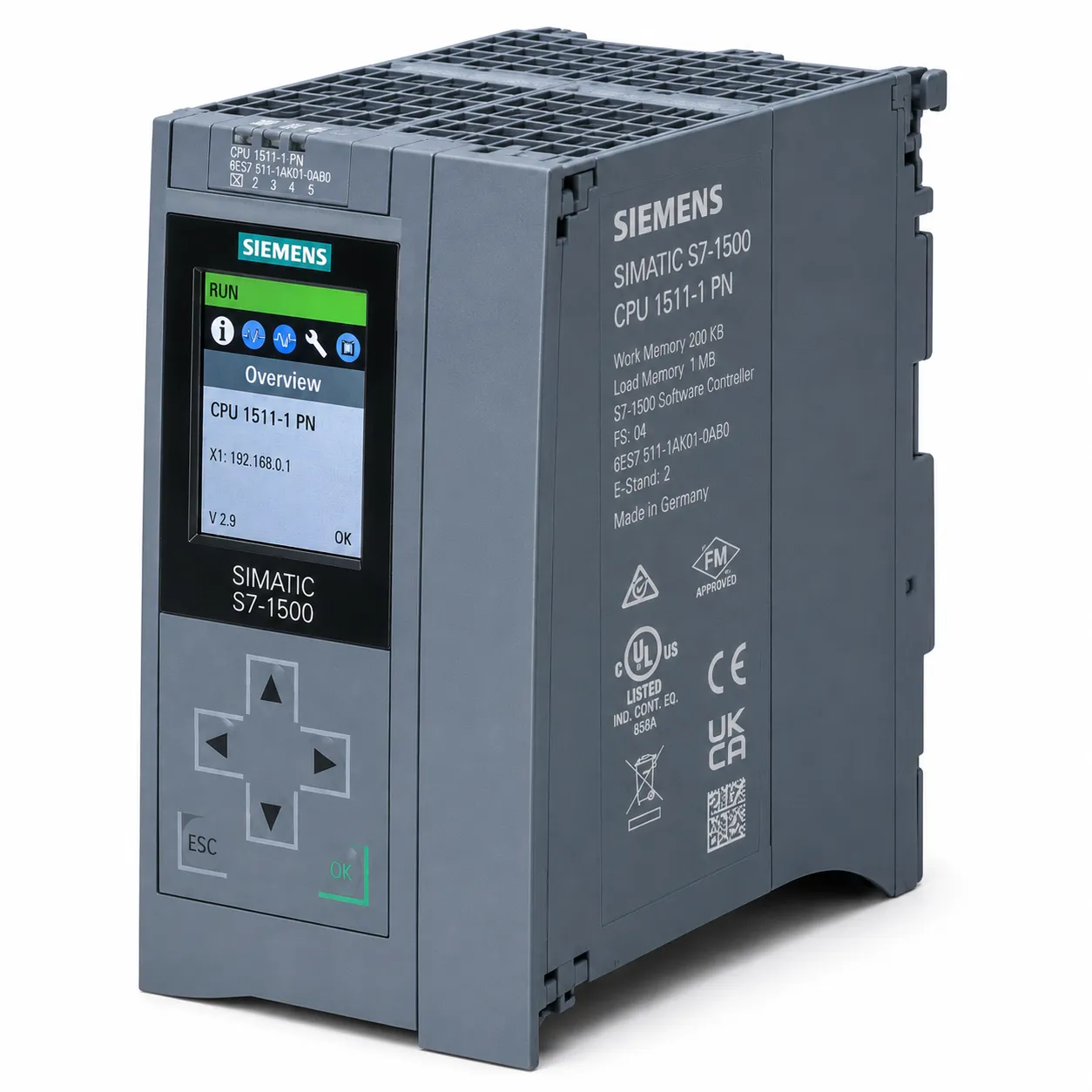 SIMATIC S7-1500 CPU 1511-1 PN