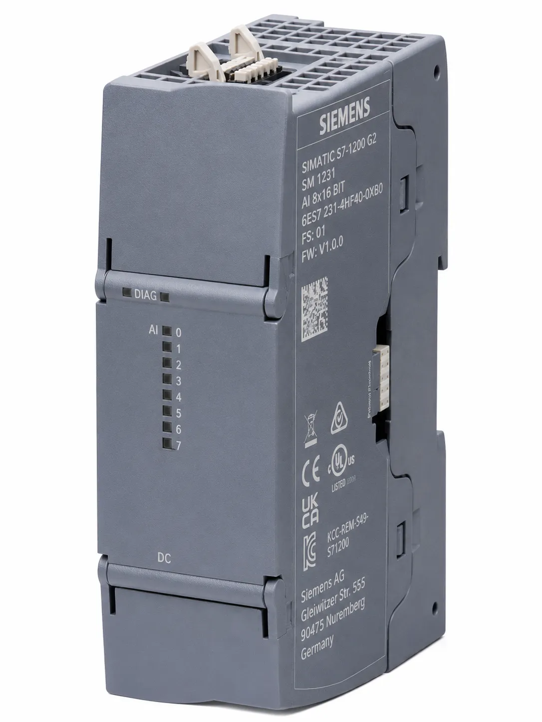 SIMATIC S7-1200 G2 SM 1231 Analog Input Module (8 AI)
