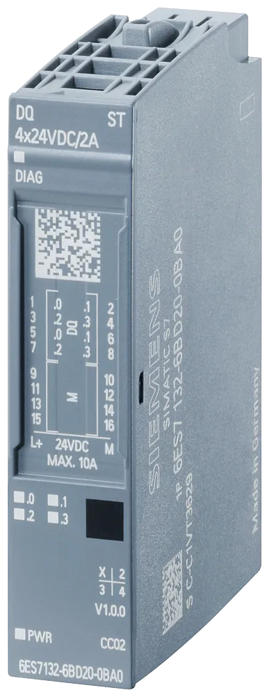 SIMATIC ET 200SP Digital Output Module DQ 4x 24 V DC / 2 A Standard