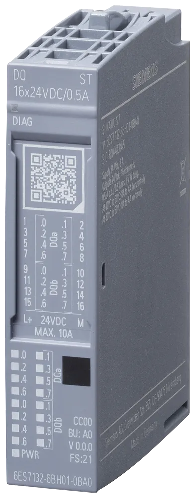 SIMATIC ET 200SP Digital Output Module DQ 16x 24 V DC / 0.5 A Standard