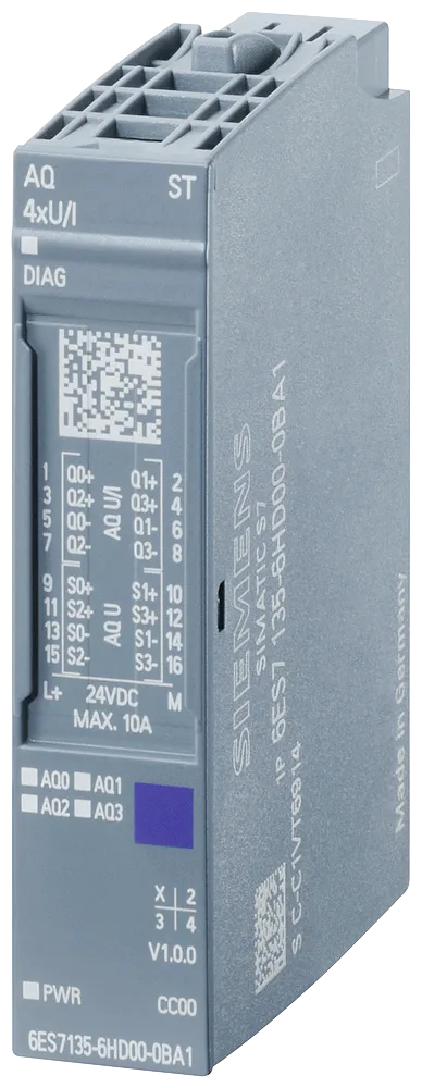 SIMATIC ET 200SP Analog Output Module AQ 4xU/I Standard
