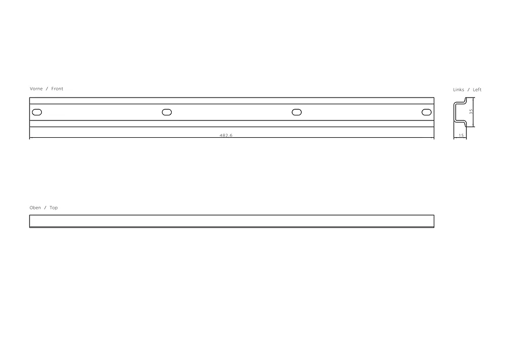 SIMATIC S5 Standard Mounting Rail 483 mm