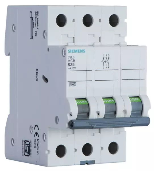 Siemens 5SL4310-7RC MCB – 10A, 3P