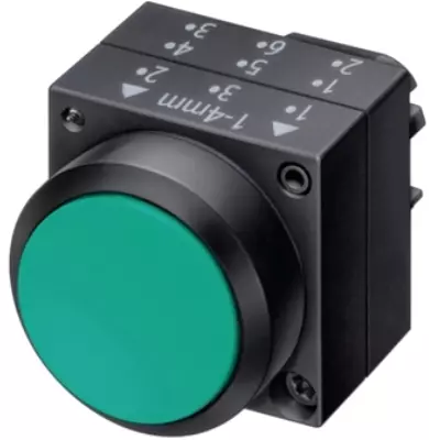 Siemens 3SB50000AE01 Green Push Button Actuator