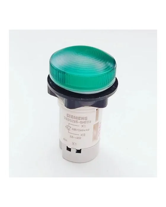 Siemens 3SB52856HE03 Green Indicator Lamp – 230V