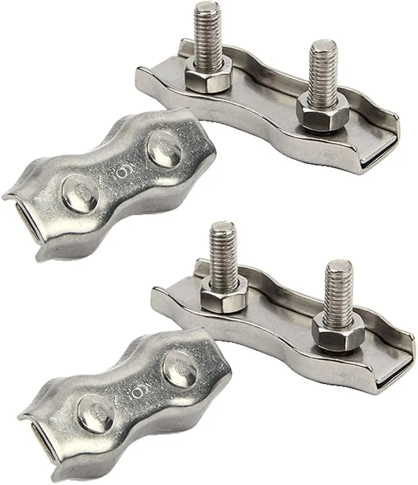 OMRON Stainless Steel Double Loop Clip – Pack of 4