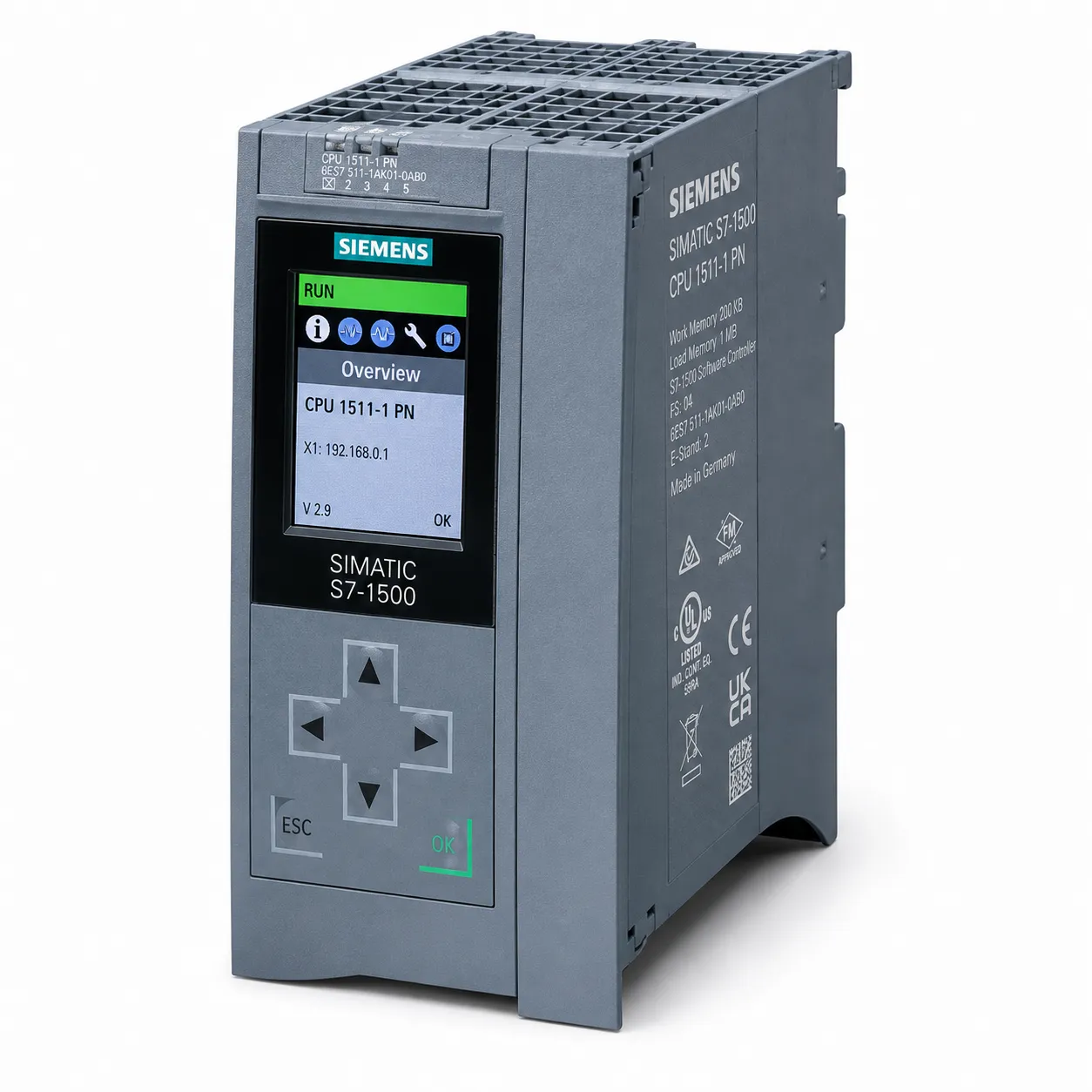SIMATIC S7-1500 CPU 1511-1 PN