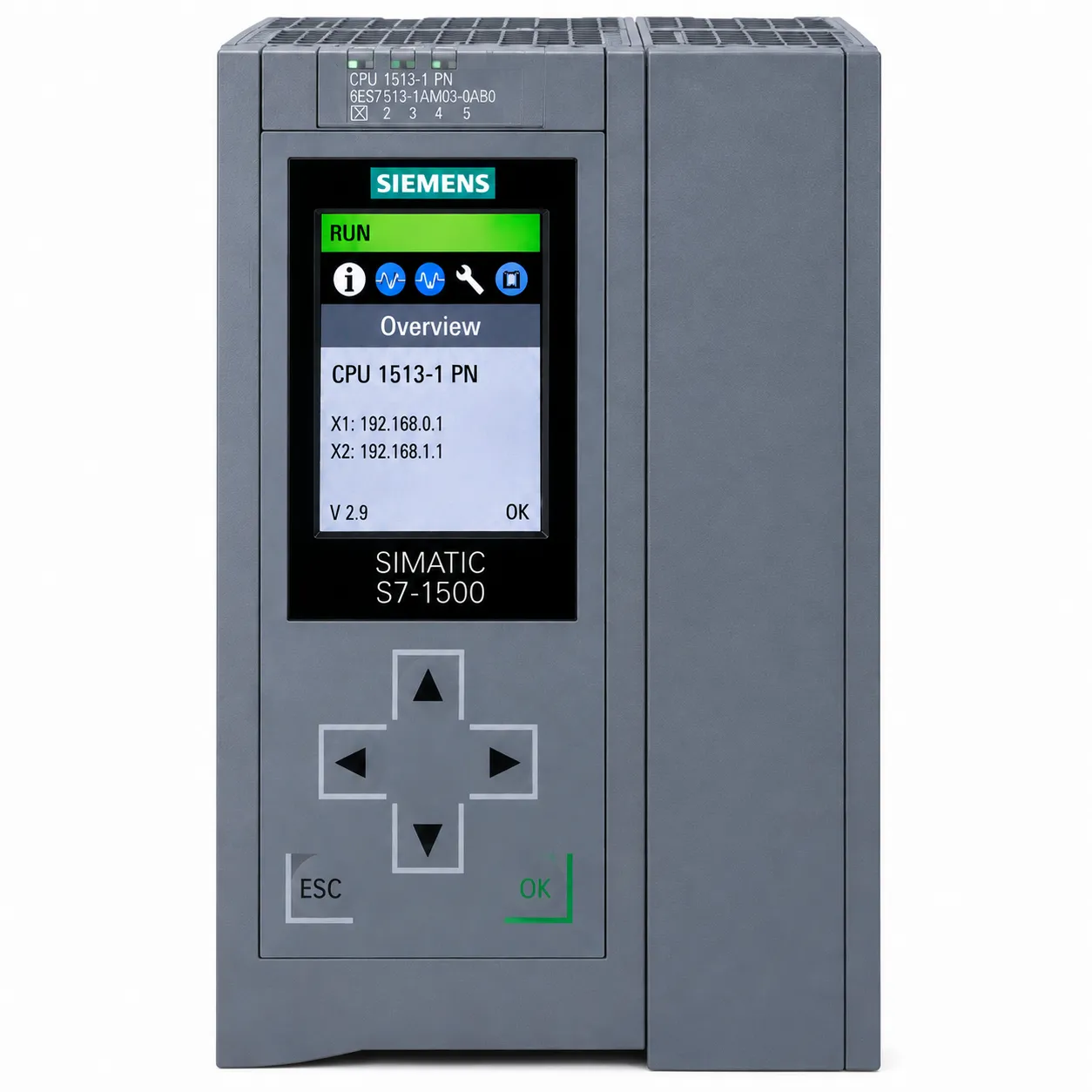 SIMATIC S7-1500 CPU 1513-1 PN
